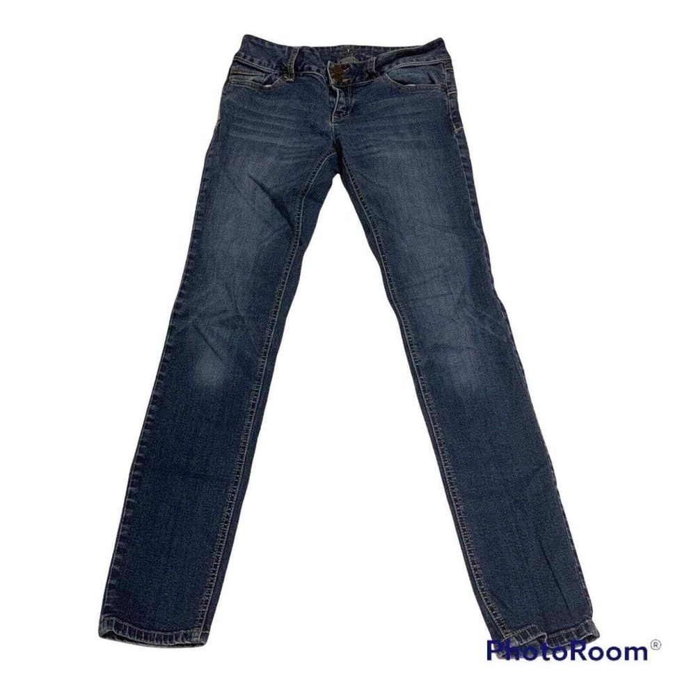 New York & Company 2 Blue Jeans SOHO‎ Legging Crop EUC WOMEN Ankle DIP-C